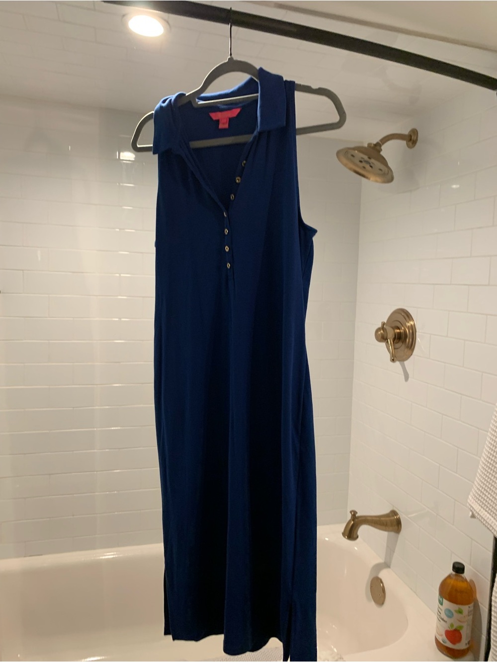 Lilly Pulitzer Cotton sheath Sleeveless Blue Polo Dress